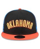 New Era Men's Black Oklahoma City Thunder 2024/25 City Edition 9FIFTY Snapback Hat