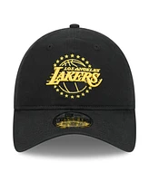 New Era Men's Black Los Angeles Lakers 2024/25 City Edition 9TWENTY Adjustable Hat