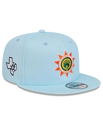 New Era Men's Light Blue San Antonio Spurs 2024/25 City Edition Alternate 9FIFTY Snapback Hat