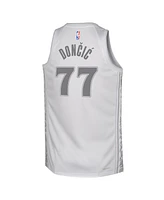 Nike Big Boys and Girls Luka Doncic White Dallas Mavericks 2024/25 Swingman Player Jersey - City Edition