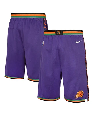 Nike Big Boys and Girls Purple Phoenix Suns 2024/25 City Edition Swingman Performance Shorts