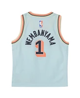 Nike Preschool Victor Wembanyama Light Blue San Antonio Spurs 2024/25 Swingman Player Jersey - City Edition