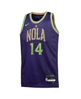 Nike Big Boys and Girls Brandon Ingram Purple New Orleans Pelicans 2024/25 Swingman Player Jersey - City Edition