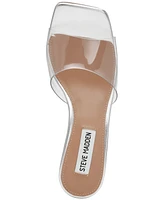 Steve Madden Women's Reveal Lucite Wedge Sandals