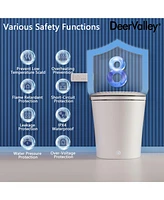 DeerValley Smart Bidet Toilet Quiet-Closed Heated Seat Sensor Auto, Foot Kick & Blackout Flush, Advanced