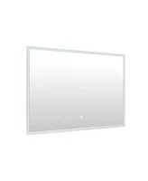 DeerValley Led Bathroom Mirror with Lights,Smart Dimmable Vanity Mirrors for Wall,Anti-Fog Makeup Mirror