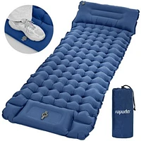 Ropoda Extra Thick Inflatable Sleeping Pad With Pillow Camping Pad With Carrying Bag