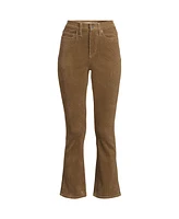 Lands' End Women's High Rise Corduroy Kick Crop Pants