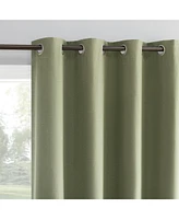 Archaeo Linen Blend Blackout Grommet Top Curtain