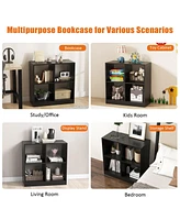 Gouun 4-Cube Kids Bookcase with Open Shelves