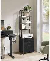 Slickblue File Cabinet with Height-Adjustable Shelves, Home Office Filing Storage Solution