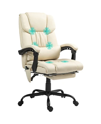 Vinsetto Massage Office Chair, Chair with 6 Vibration Points