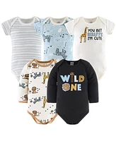 The Peanutshell Layette Gift Set for Baby Boys, Blue Safari Explorer, 30 Essential Pieces