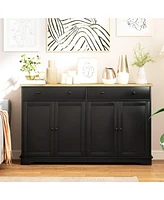 Homcom Sideboard Cabinet with Storage Drawers Adjustable Shelves