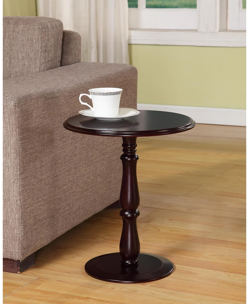 Kings Brand Furniture Dark Cherry Finish Wood Plant Stand Accent Side End Table