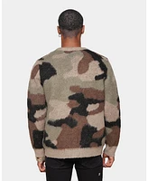 Xxiii Men's Camo Mohair Cardigan