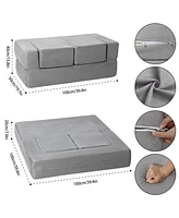 gaomon Kids Couch Toddler Play Couch for Bedroom Playroom, 3 in 1 Sectional Sofa for Kids' Play and Rest, Modular Mini Couch for Kids