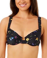 Salt + Cove Juniors' Floral-Print Scoop-Neck Bralette Bikini, Exclusively at Macy's