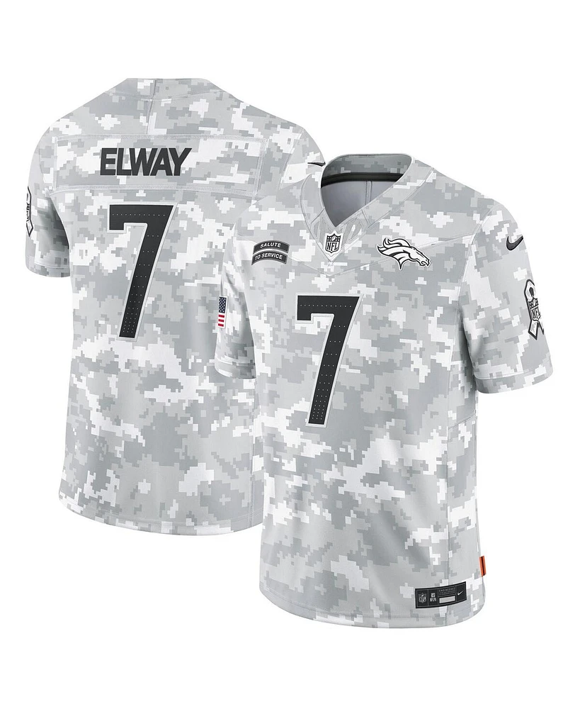 Nike Men's John Elway Arctic Camo Denver Broncos 2024 Salute to Service Retired Player Limited Jersey