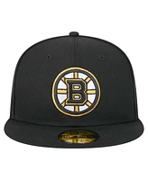 New Era Men's Black Boston Bruins Core 59FIFTY Fitted Hat