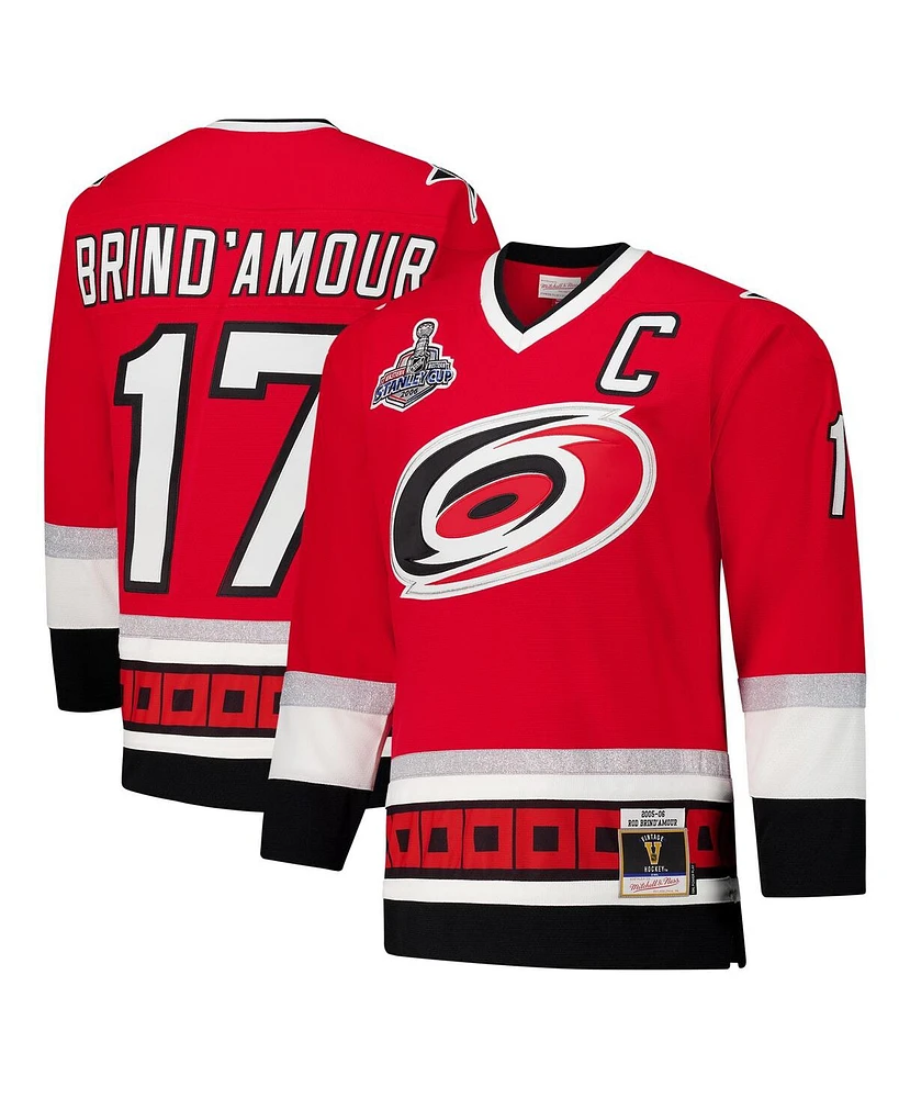 Mitchell & Ness Men's Rod Brind'Amour Red Carolina Hurricanes 2005-06 Power Play Jersey