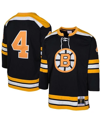 Mitchell & Ness Big Boys and Girls Bobby Orr Black Boston Bruins Blue Line Player Jersey