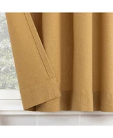 Archaeo Cotton Blend Button Tab Top Cafe Curtain Pair