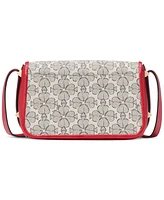 Kate Spade New York Liv Valentine's Day Spade Flower Canvas Crossbody Bag