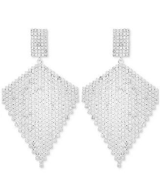 Guess Crystal Rhinestone Diamond Chandelier Drop Earrings