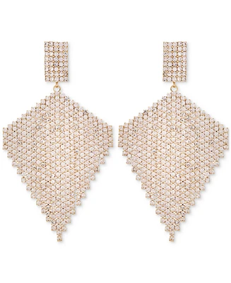 Guess Crystal Rhinestone Diamond Chandelier Drop Earrings