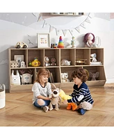 Gouun 5-Cube Wooden Kids Toy Storage Organizer with Anti-Tipping Kits