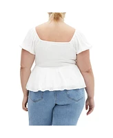 City Chic Plus Ebony Top