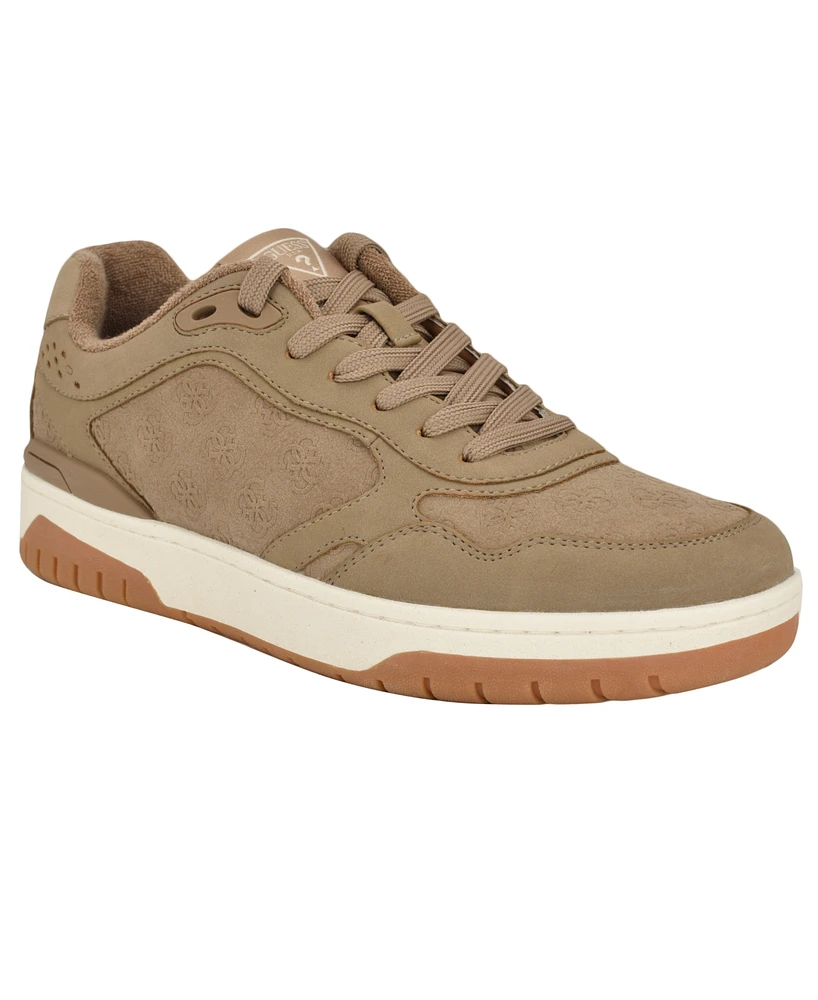 Guess Men's Nanon Branded Low Top Fashion Sneakers