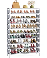 Tribesigns Upgraded 10 Tiers Shoe Rack, Large Capacity Shoe Shelf, Tall Shoe Organizer for 50 Pairs, Space Saving Shoe Storage Rack