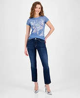 Guess Women's Phoenix Embellished Short-Sleeve T-Shirt