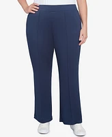 Ruby Rd. Plus Solid Scuba Knit Pleated Pant