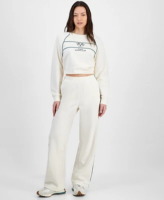 Hippie Rose Juniors' Piped Sweatpants