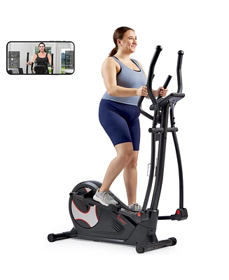 Sunny Health & Fitness Endurance Smart Elliptical Trainer, 300LB Capacity & 15-Level Magnetic Resistance, Home Cardio Cross Training Machine w Free Su