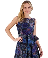 Eliza J Women's Belted Floral-Print Cocktail Dress