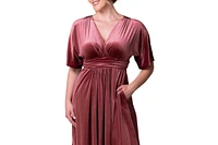 Kiyonna Plus Verona Velvet Evening Gown