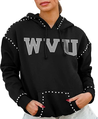 Gameday Couture Women's Black West Virginia Mountaineers Studded Pullover Hoodie