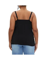 City Chic Plus Cowl Neck Cami