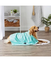 Bone Dry Microfiber Stripe Paw Pet Towel 41x23.5-inch