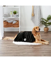 Bone Dry Pet Microfiber Towel Embroidered Paw Print 41x23.5-inch