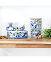 Bone Dry Azulejos Tile Pet Bowl Set/2