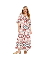 June + Vie Plus Size June + Vie Halcion Boho Maxi Dress