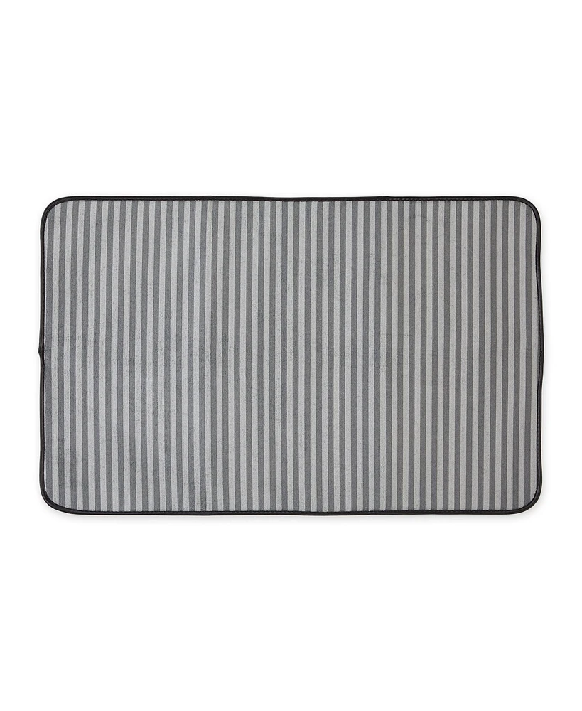 Bone Dry Gray Stripe Cage Mat