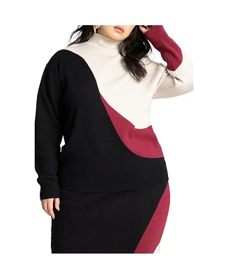 Eloquii Plus Intarsia Sweater