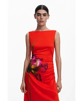 Desigual Women's Orchid asymmetrical dress