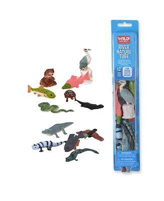 Wild Republic Nature Tube River Figurines, 12 Pieces